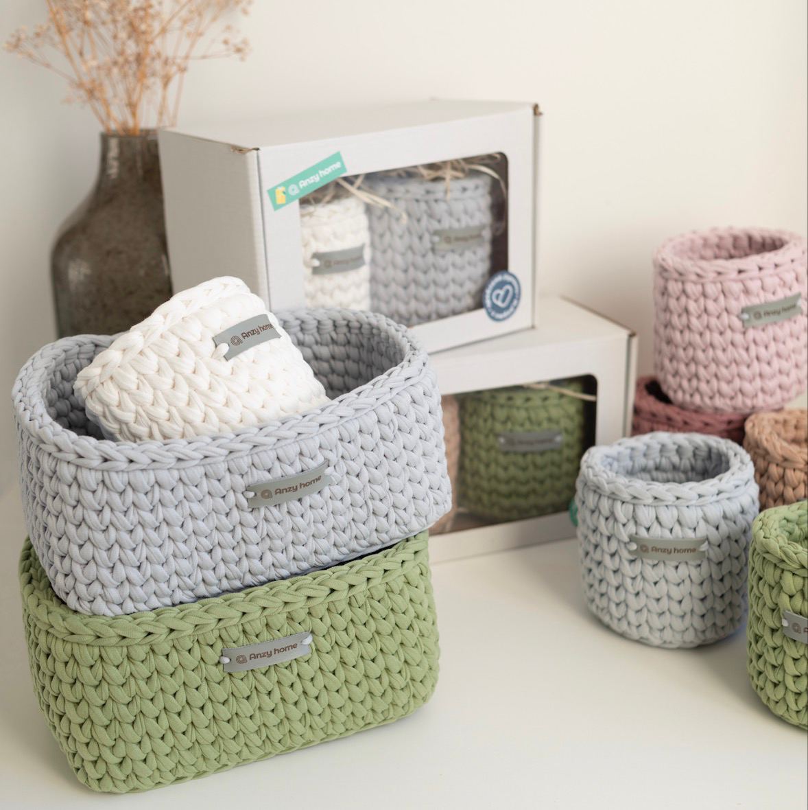 Rectangular storage baskets – Anzy Home