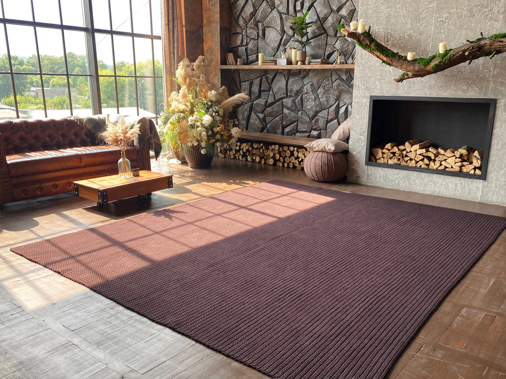 Large crocheted carpet Anzy Home