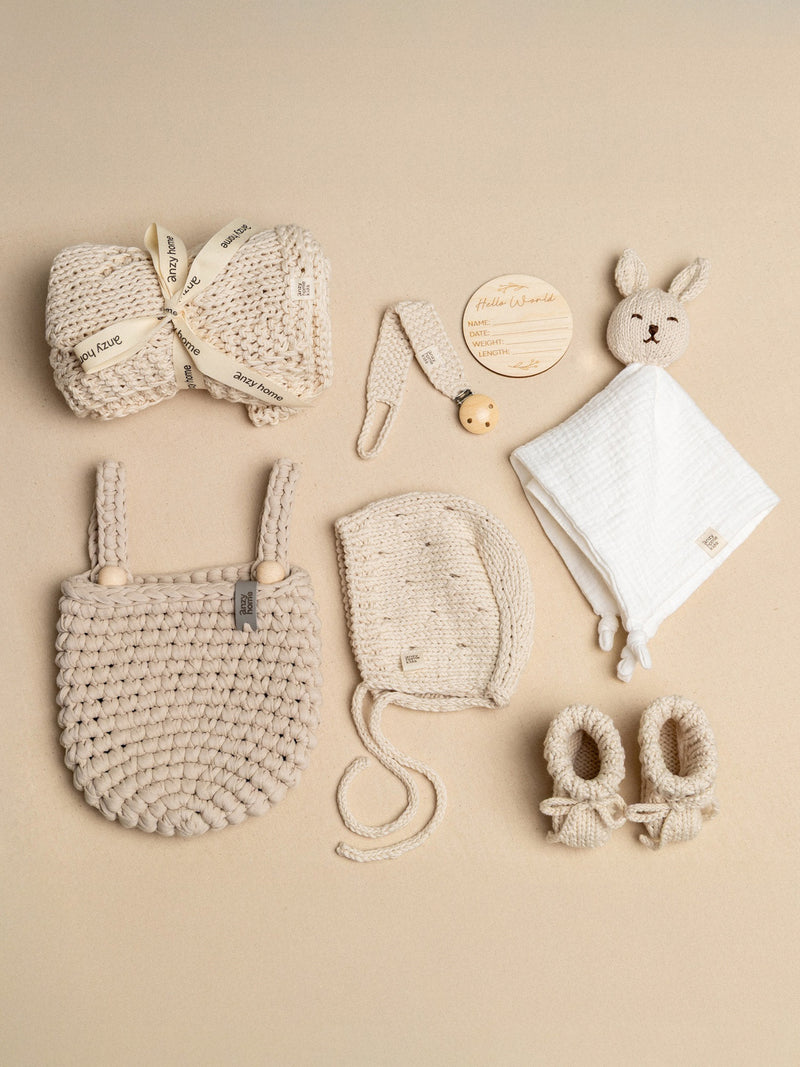 Baby Arrival Gift Set Pointelle | Newborn Gift | Anzy Home