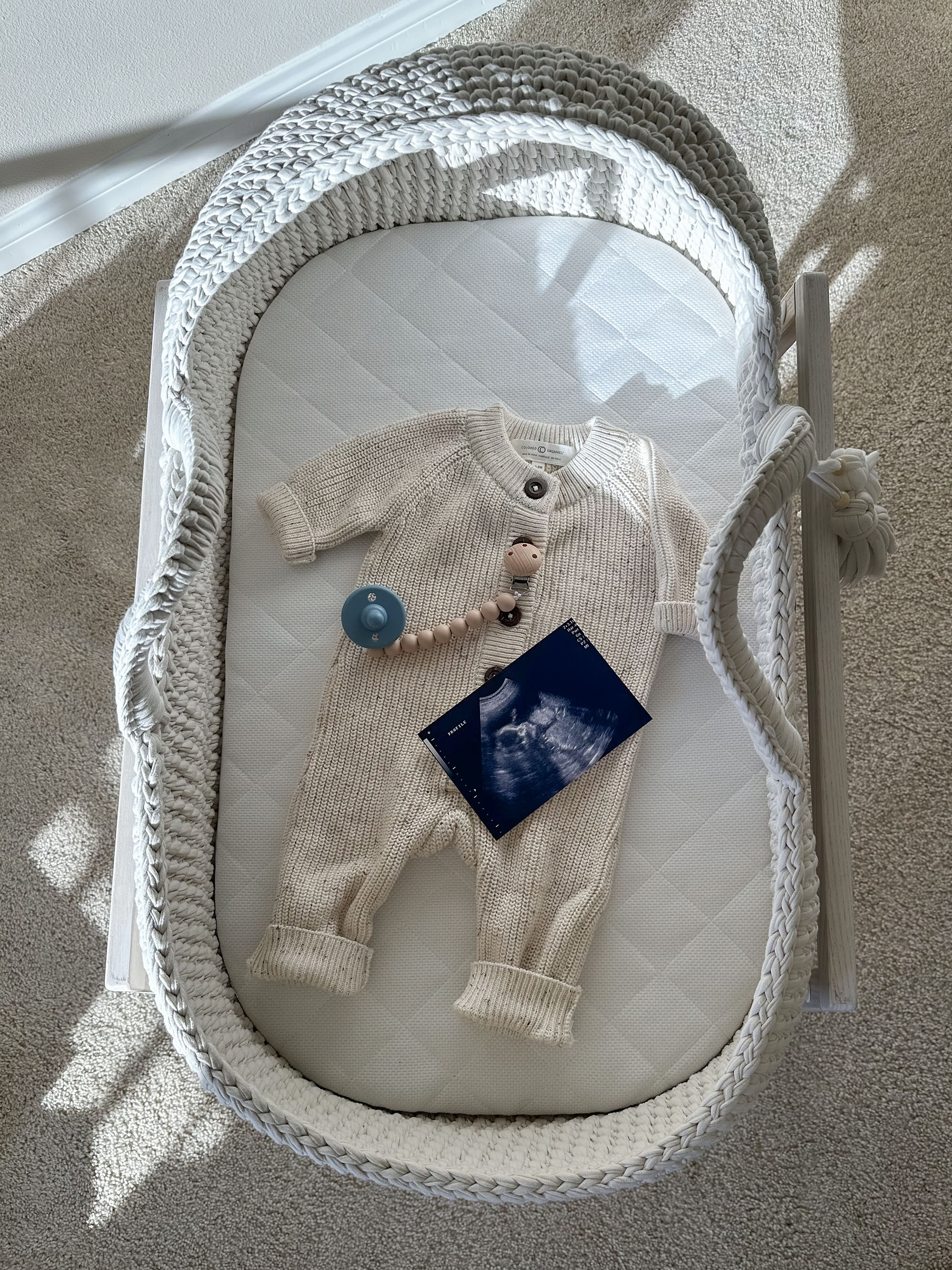 XL Moses Basket with Round Hood | Safe & Unique by Anzy Home