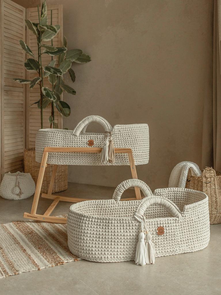 XL Moses basket with straight hood for nests and loungers Anzy Home