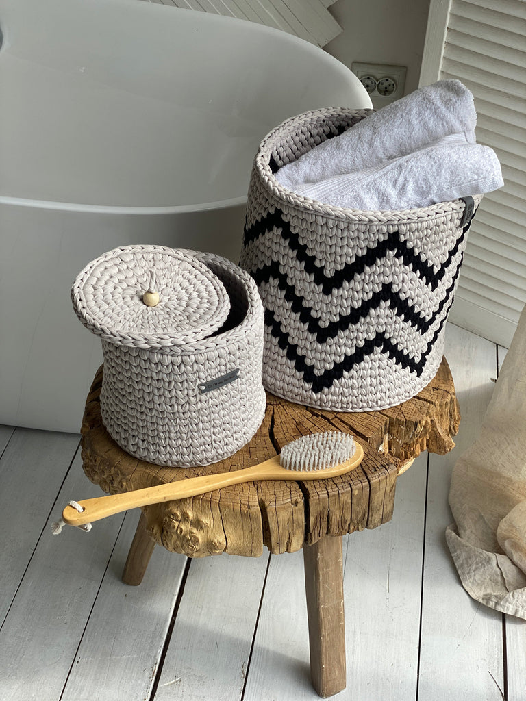 Crocheted storage baskets Anzy Home