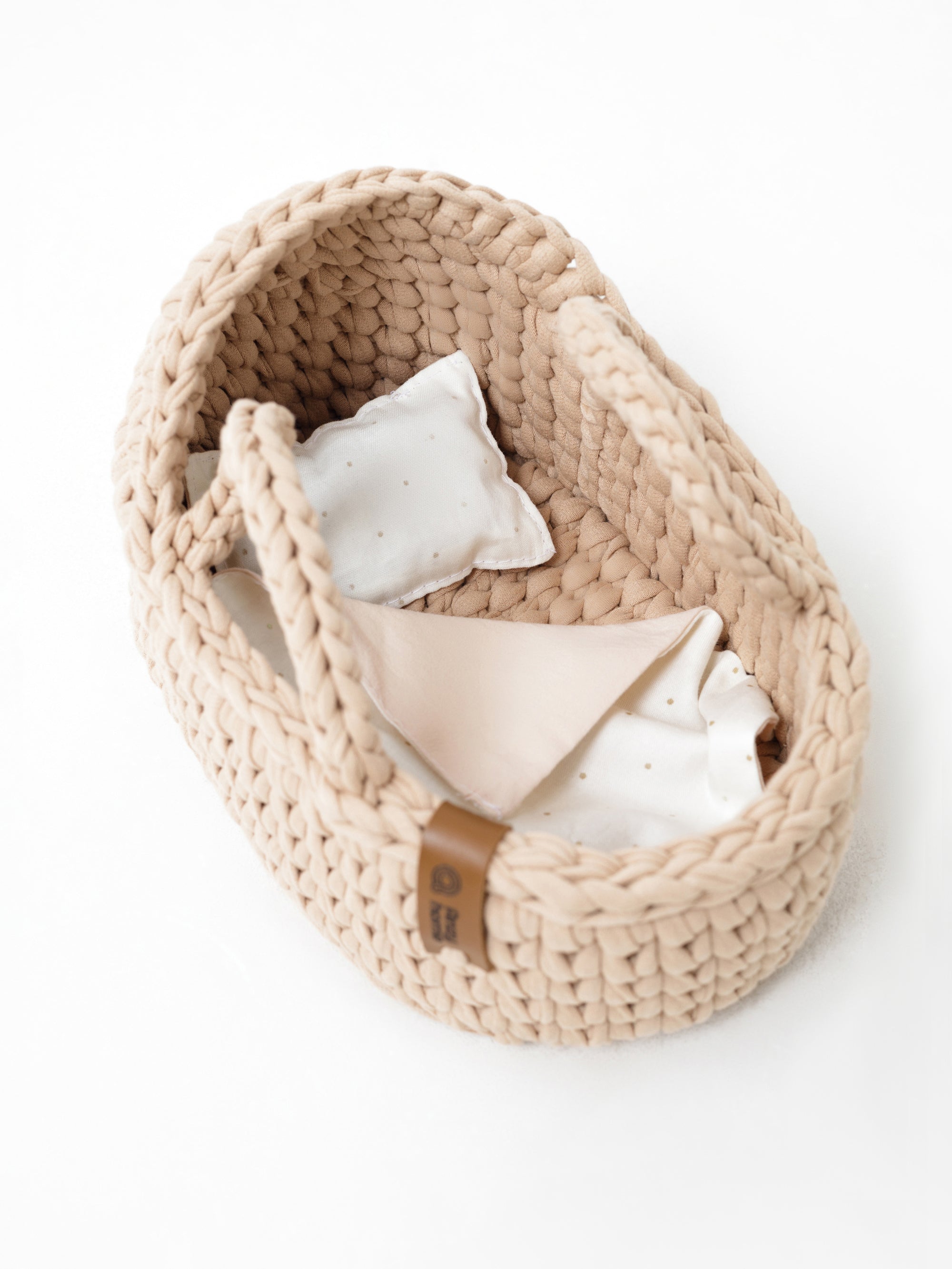 Mini Doll Moses Basket w/Rocking Stand | Anzy Home