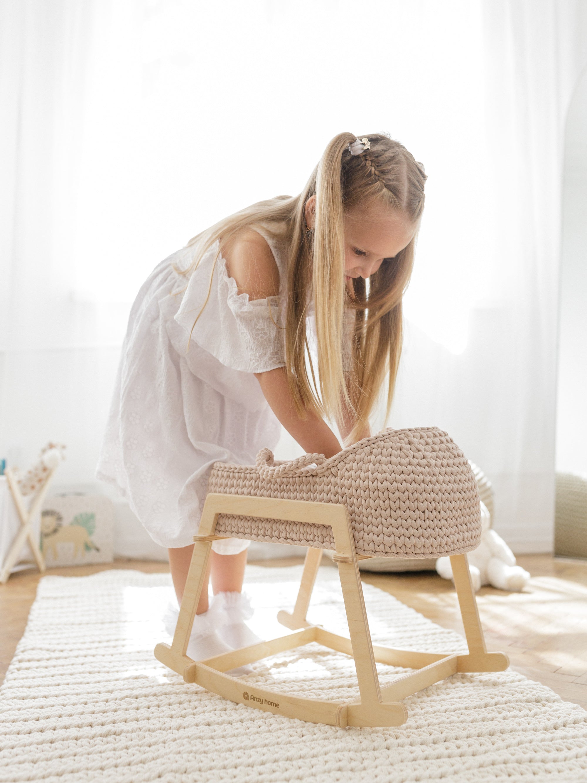 Miniature Doll Moses Baskets | Handmade Toy Bassinets | Anzy Home
