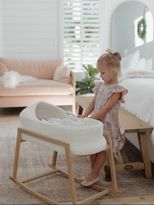 Set of Standard Moses Basket Round Hood & Stand – Anzy Home