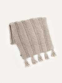 Boho Hand-Knitted Baby Blanket