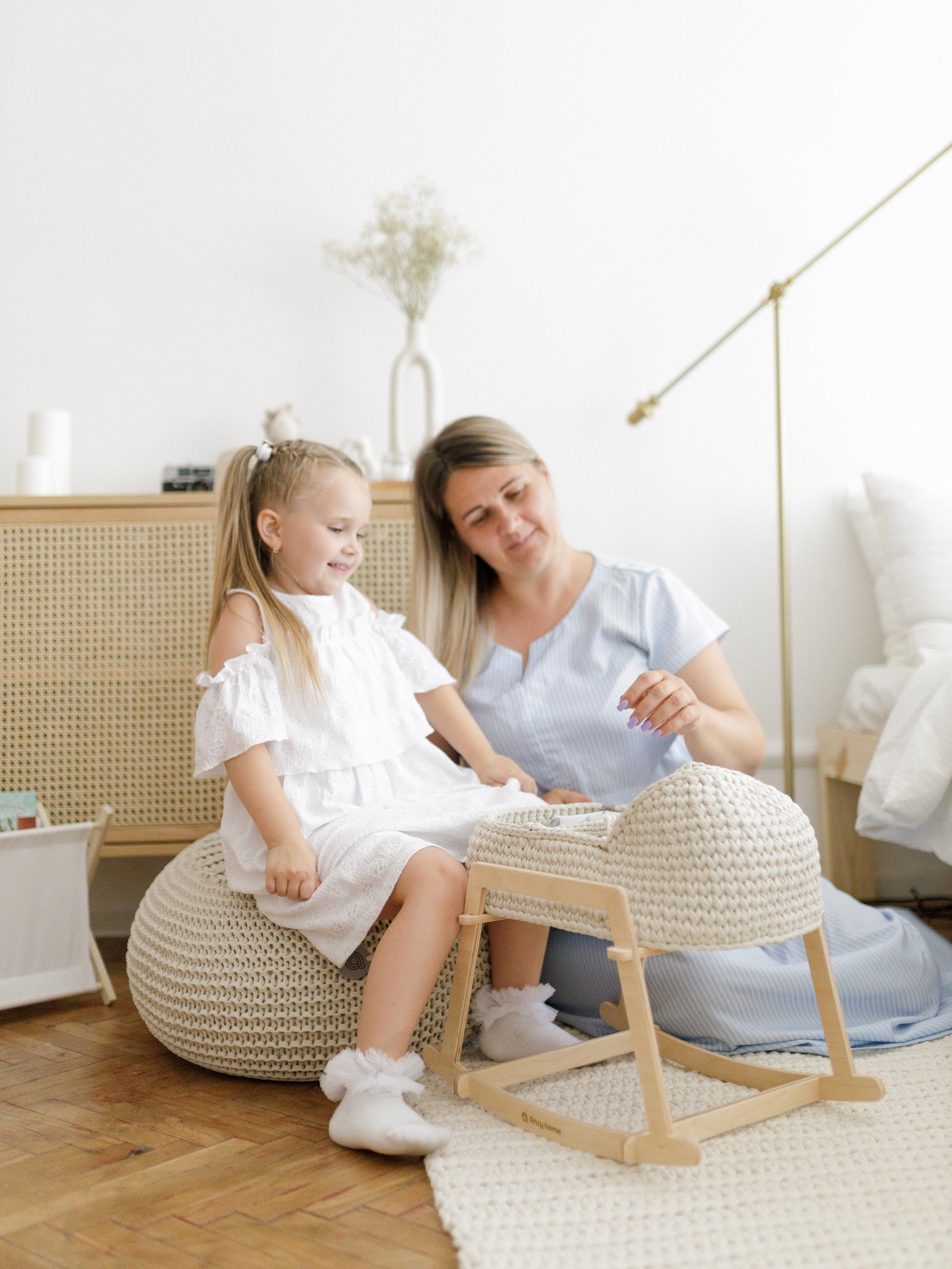 Pouf Fusion | Cotton Footstool | Anzy Home