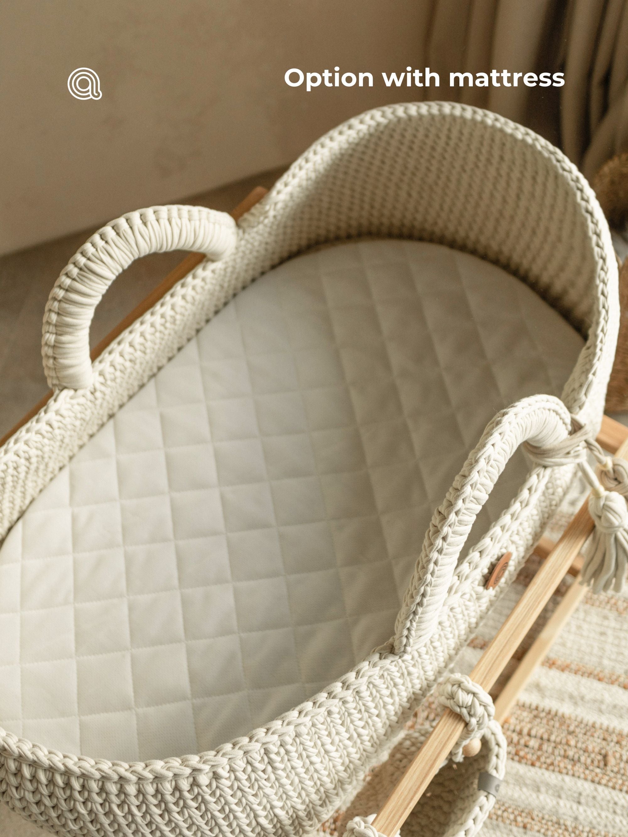 XL Moses Basket with Straight Hood for Loungers | Anzy Home