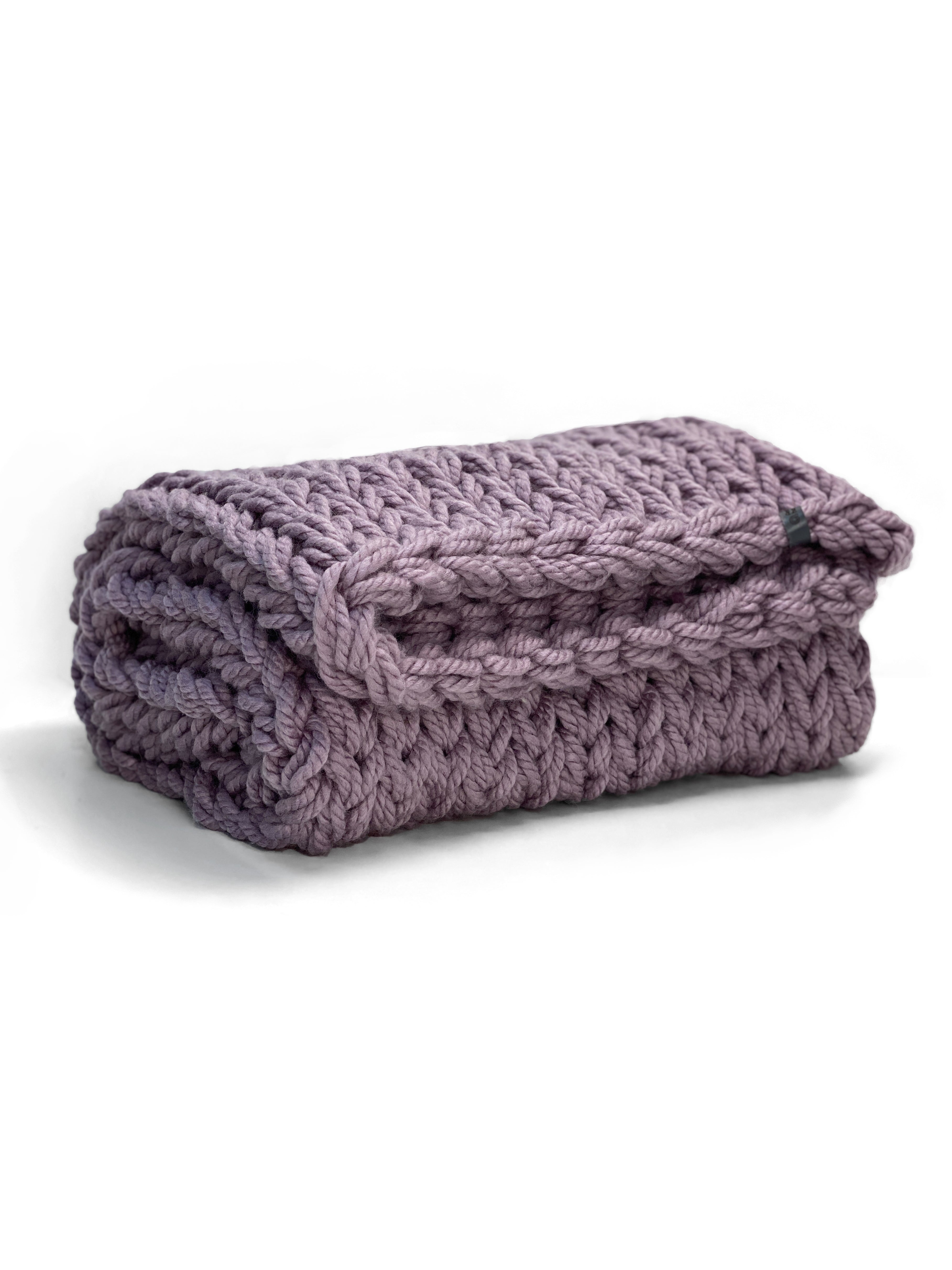 Purple discount chunky blanket