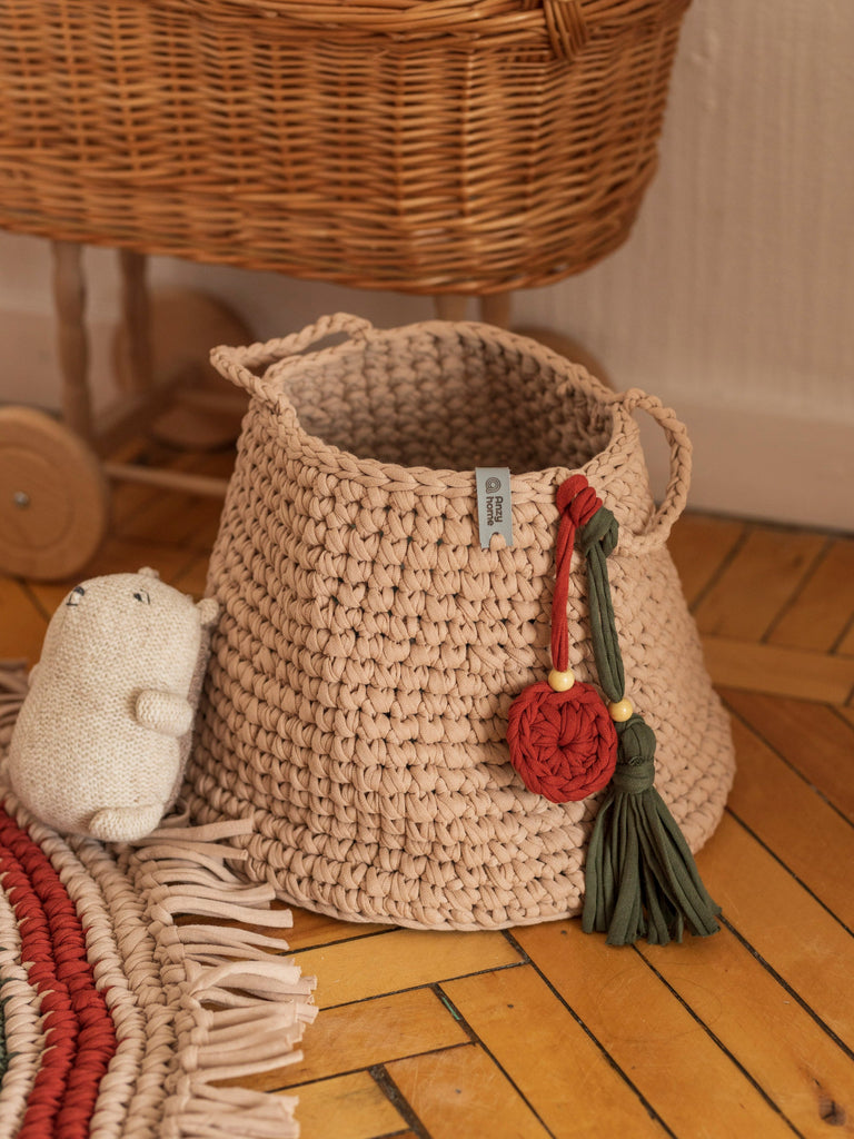 Knitted storage basket for children's room Anzy Home