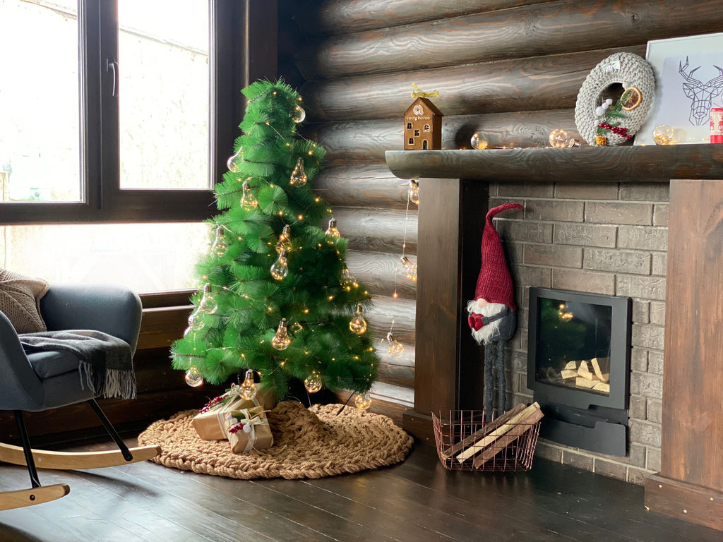 Farmhouse Christmas tree skirt Anzy Home