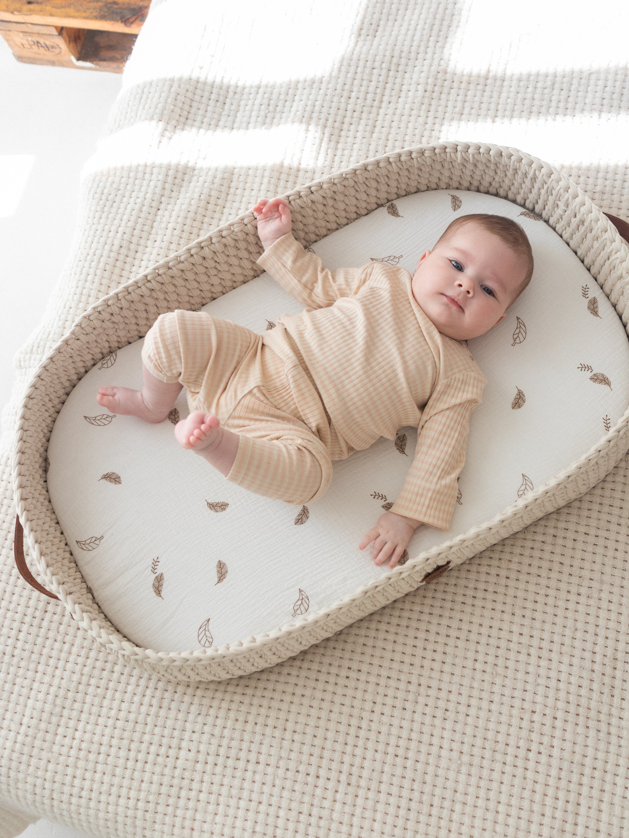 アトリエgg baby Baby Lounging and Changing Basket XL 3-in-1 – Anzy Home