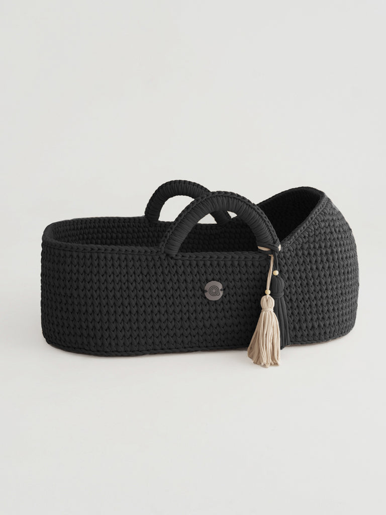 XL Baby Moses basket with round hood by Anzy Home